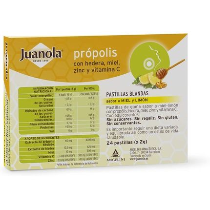 Juanola Propolis Hedera Honey 24 Tablets - Image 3