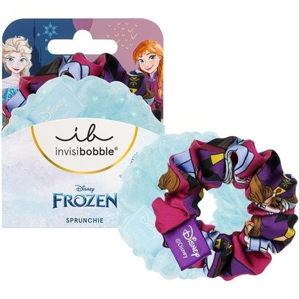 Invisibobble Kids Scrunchie Disney Frozen Colourful & Light Blue Hair Accessories Girls Hair Bobbles Girls Exclusive Scrunchies Set For Children 1 Count - Pack Of 2