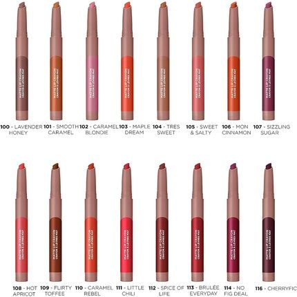 L'Oreal Paris Infallible Very Matte Lip Crayon Lipstick Smudge Proof Plum 112 Spice Of Life - Image 3