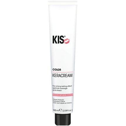 Kis Keracream Color Permanent Hair Color Cream Steel Grey 100Ml - High Coverage And Intense Color With Keratin Infusion - Sustainable And Cruelty-Free