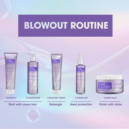 Softsheen-Carson Dark And Lovely Blowout Anti Frizz Smoothing Shine Hair Serum With Castor Oil 3.4 Fl Oz - Image 3