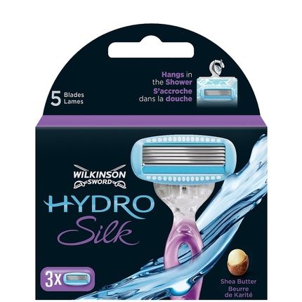 Wilkinson Sword Hydro Silk Replacement Blades For Razor - 3 Pieces