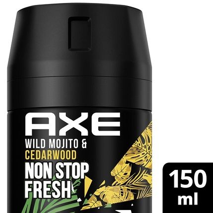 Axe Bodyspray Wild Mojito & Cedarwood Deodorant Without Aluminum 150Ml