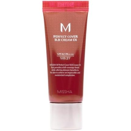 Missha M Perfect Cover Bb Cream Ex Spf42 Pa+++ 20Ml Shade #27 Perfect Coverage