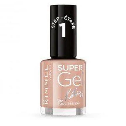 Rimmel London Super Gel Nail Polish 008 Girl Group Blush 12Ml - Image 3