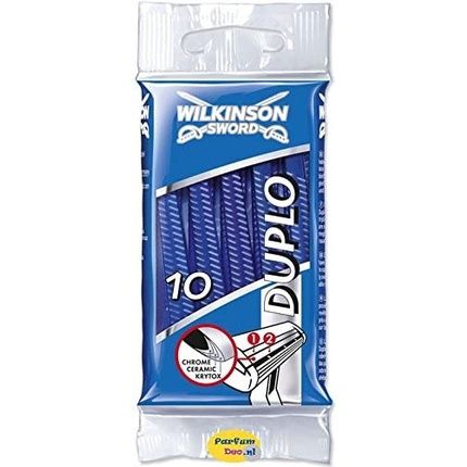 Wilkinson Sword Duplo Twin Blade Disposable Razors - Pack Of 10