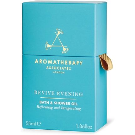 Aromatherapy Associates Revive Evening Bath And Shower Oil 55Ml - Essential Oil Cleanser With Ylang-Ylang, Patchouli, And Sandalwood - Image 3