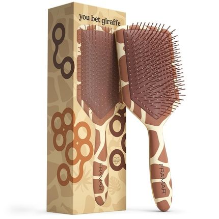 Framar Giraffe Paddle Brush - Hair Brush For Long Hair Without Pulling