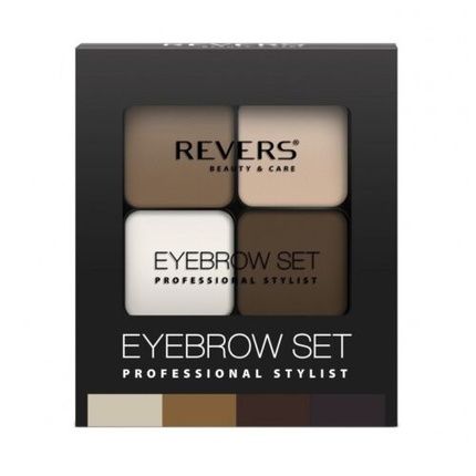 Professional Stylist Eyebrow Shadow Palette With Three Shades, Wax, And Brush - Image 4