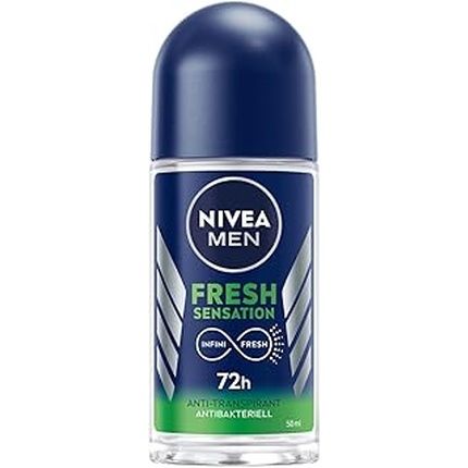Nivea Men Fresh Sensation Anti-Perspirant Antibacterial 72H Roll-On 50 Ml