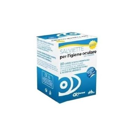 Gr Farma Eye Hygiene Tissues 20 Sterile Disposable Wipes