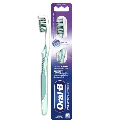 Oral B Oral-B Pro-3Dwhite Advanced Manual Toothbrush Removes Plaque & Surface Stains