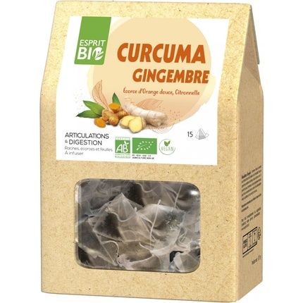 Esprit Bio Turmeric Ginger Infusion Organic 15 Sachets