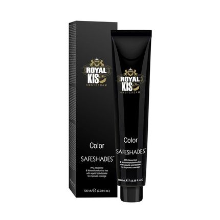 Royal Kis Safeshades Permanent Hair Color Cream 100Ml 7E High Coverage Long-Lasting Color Natural Shine - No Ppd, Mea, And Resorcinol