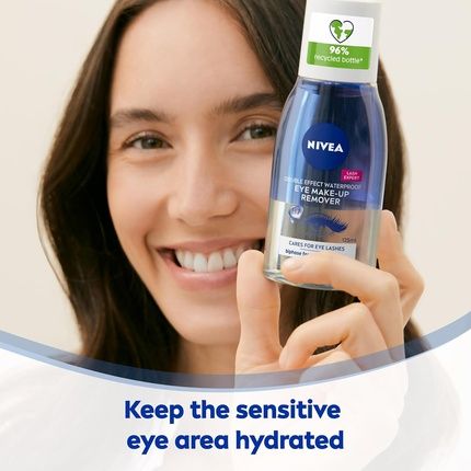 Nivea Double Effect Waterproof Eye Makeup Remover 125Ml With Cornflower Extract And Biotin - Image 3