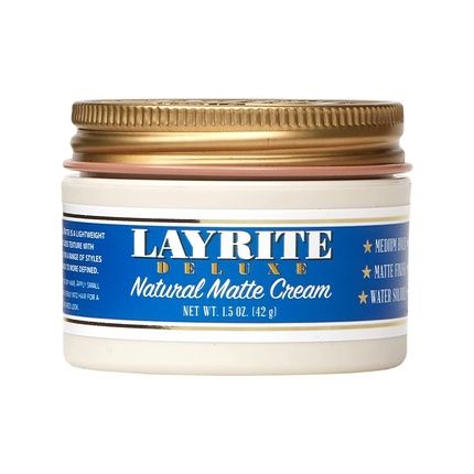Layrite Natural Matte Cream 42G Medium Hold Water Soluble Matte Finish
