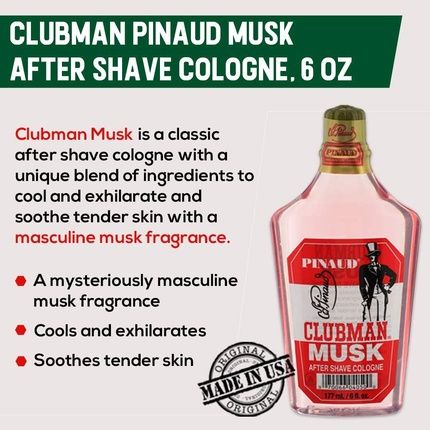 Pinaud Clubman Musk After Shave 177Ml - Image 3