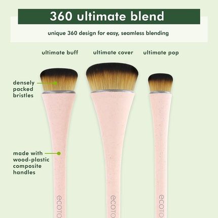 Ecotools 360 Ultimate Blender Makeup Brush Set Of 3 - Image 3