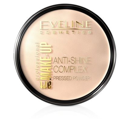 Eveline Art Make-Up Anti-Shine Complex Pressed Powder - 33 Golden Sand, 14G