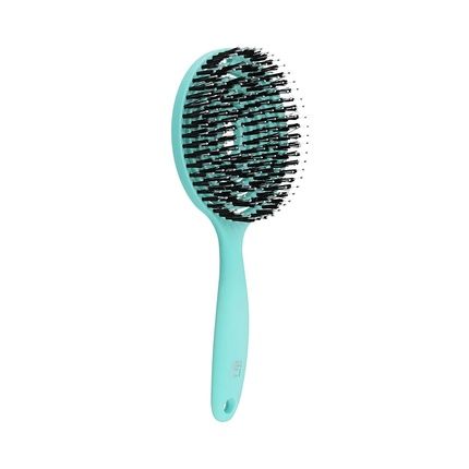 T4B Ilu Lollipop Candy Detangling Hairbrush For Wet And Dry Hair With Durable Vegan Bristles - Ocean Blue