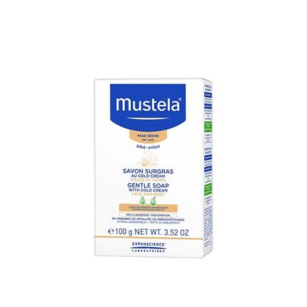 Mustela Gentle Bath Soap With Cold Cream 100G Baby Gentle Soap For Face And Body - Image 3