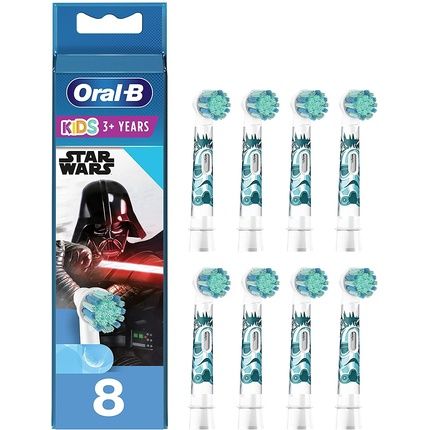 Oral-B Kids Star Wars Electric Toothbrush Heads Extra Soft Bristles For Children Aged 3+ - Pack Of 8