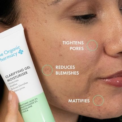 The Organic Pharmacy Clarifying Gel Moisturiser 50Ml - Hydrates And Mattifies