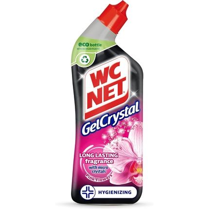 Wc Net Gelcrystal Pink Flowers Toilet Stain Remover Anti-Limescale