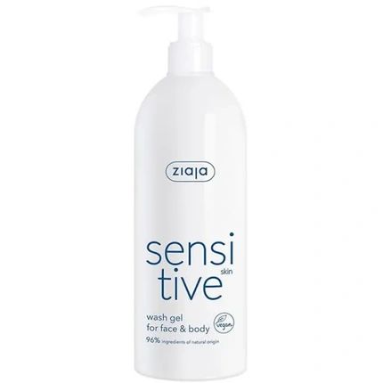 Ziaja Sensitive Skin Wash Gel For Face And Body 400Ml