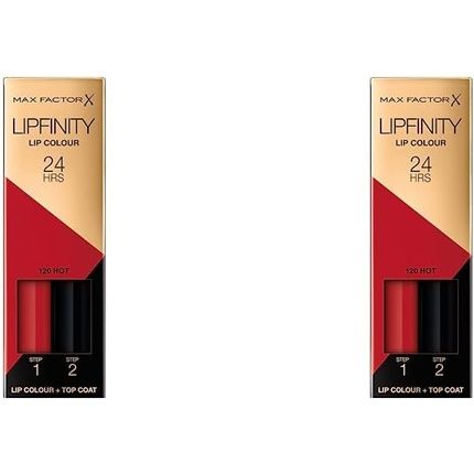 Max Factor Lipfinity Long-Lasting Two Step Lipstick 120 Hot 4.2G