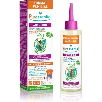 Puressentiel Anti-Lice Treatment Lotion Plus Comb For Unisex 6.8 Oz