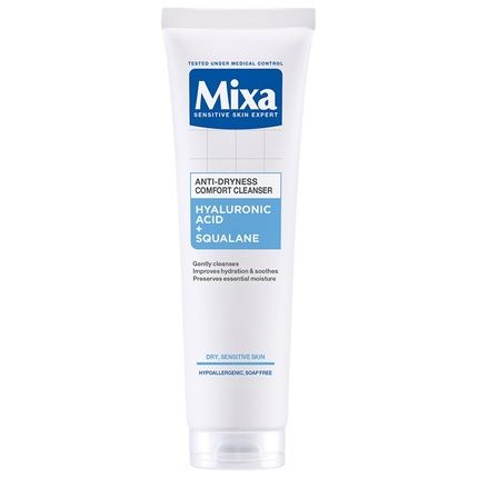 Mixa Lab Hydra Comfort Face Wash Gel Against Dryness With Hyaluronic Acid And Squalane 150Ml