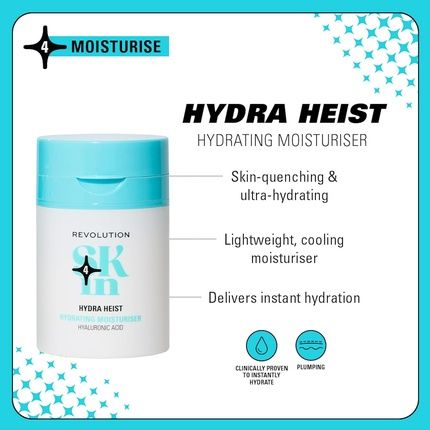 Revolution Skin Hydra Heist Hydrating Moisturiser Lightweight Face Cream