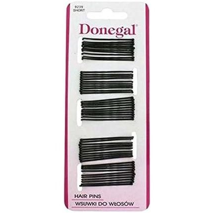Donegal Small Black Hair Clips 50 X 4.3Cm