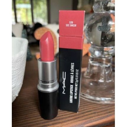 Mac 520 See Sheer Lustreglass Sheer Shine Lipstick Bnib $21 Value