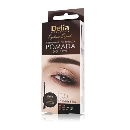 Delia Eyebrow Expert Stylist Brown Pomade - Dark Brown, 2.5G
