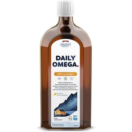 Osavi Daily Omega 1600Mg Omega 3 Natural Lemon 500Ml