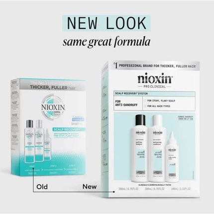 Nioxin Scalp Recovery Set With Shampoo 200Ml, Conditioner 200Ml, And Treatment 100Ml