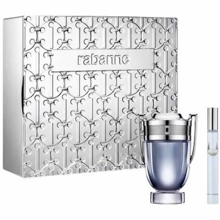 Paco Rabanne Invictus 2 Piece Gift Set Eau De Toilette Spray 100Ml And 10Ml For Men