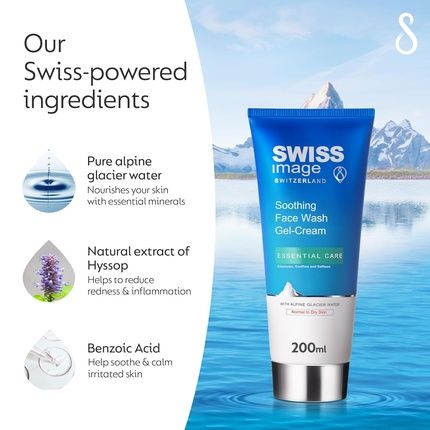 Swiss Image Essential Care Skin Soothing Cleansing Cream 200Ml - Image 3
