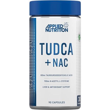 Applied Nutrition Tudca + Nac Liver & Antioxidant Support Supplement 90 Capsules 800Mg - 30 Servings