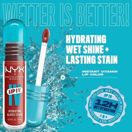 Nyx Professional Makeup Lip Iv Hydrating Gloss Stain - Up To 12Hr - Image 3