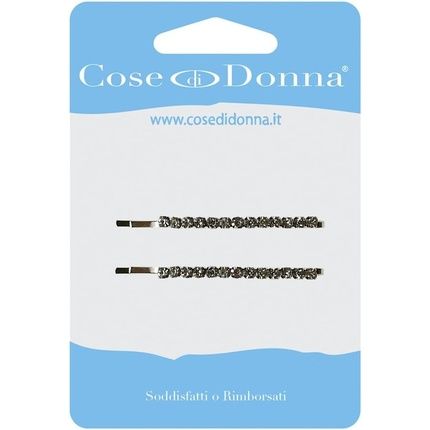 Cose Di Donna Metal And Rhinestone Hair Clip 10G