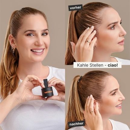 Imperio Root Powder Hair Concealer For Thickening Hair For Women And Men, Waterproof Hair Makeup To Conceal Roots 4G Dark Gray - Image 3