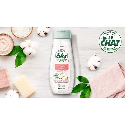 Le Chat Body Shower Gel Soft With Cotton Extract 300Ml - Pack Of 12