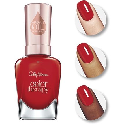 Sally Hansen Colour Therapy Nail Polish With Argan Oil 14.7Ml Red-Iance - Image 3