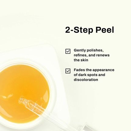 Ernolaszlo Brightening Dual Phase Peel 2-Step Vitamin C Exfoliator And Lactic Acid Activator 1.7 Fl Oz And .7 Fl Oz