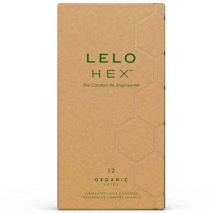 Lelo Hex Organic Condom Box 12 Units - Pack Of 12