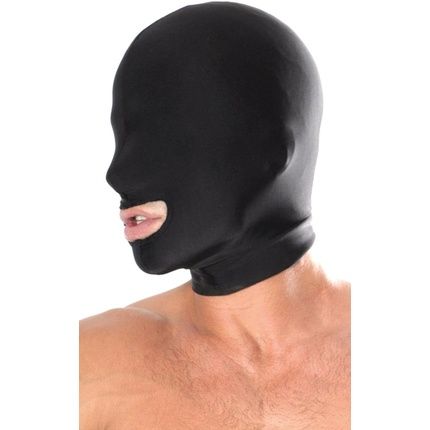 Pipedream Fetish Fantasy Spandex Open Mouth Hood Black Pd3855-02