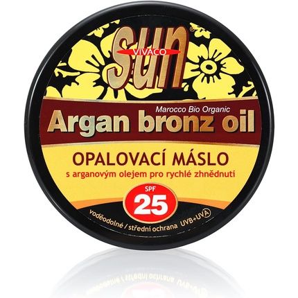 Sun Argan Bronze Oil Spf 25 Suntan Butter With Organic Argan Oil 200Ml